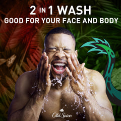 Old Spice Dragonblast pump cap detail for easy dispensing benefit