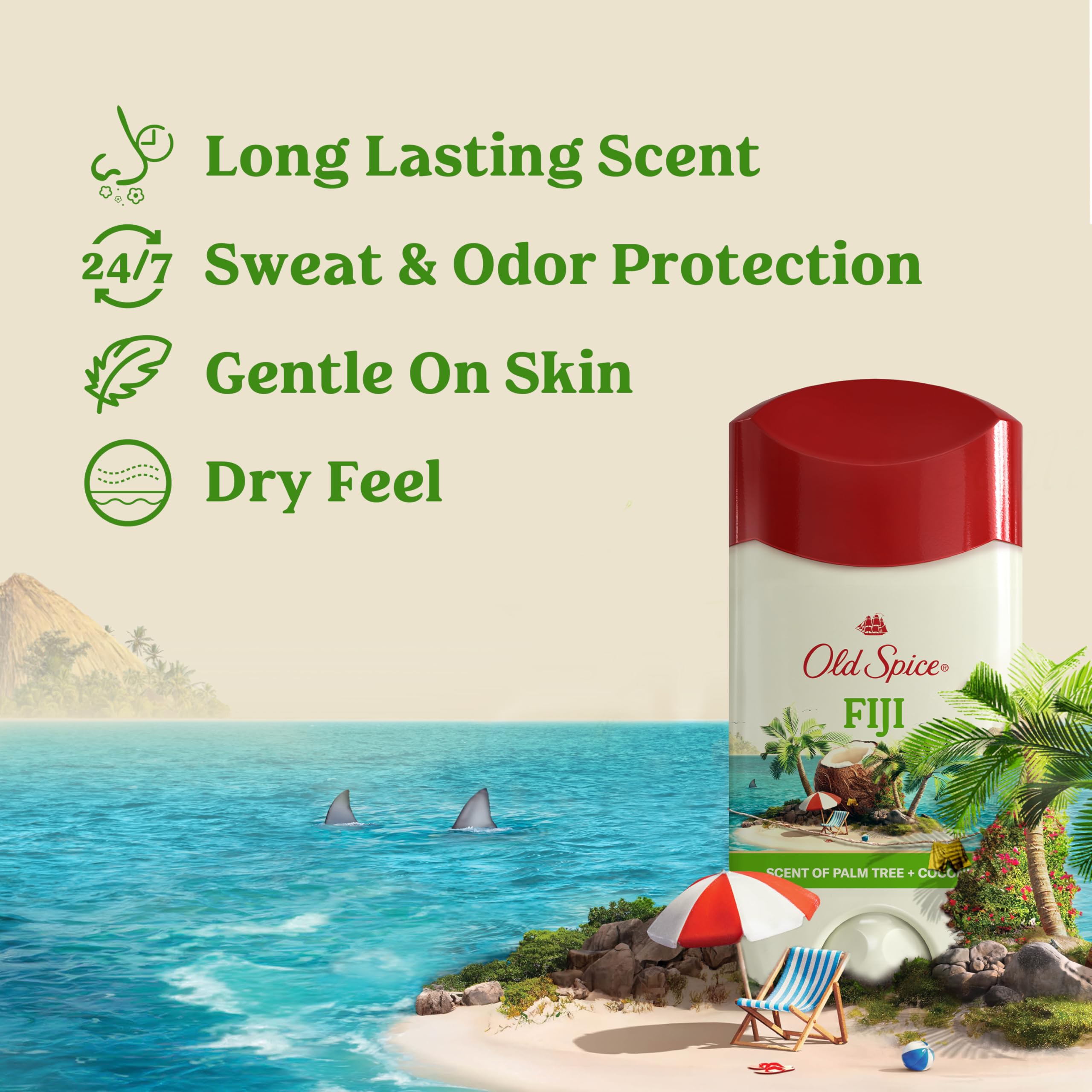 Old Spice back label with usage directions and ingredient clarity benefit