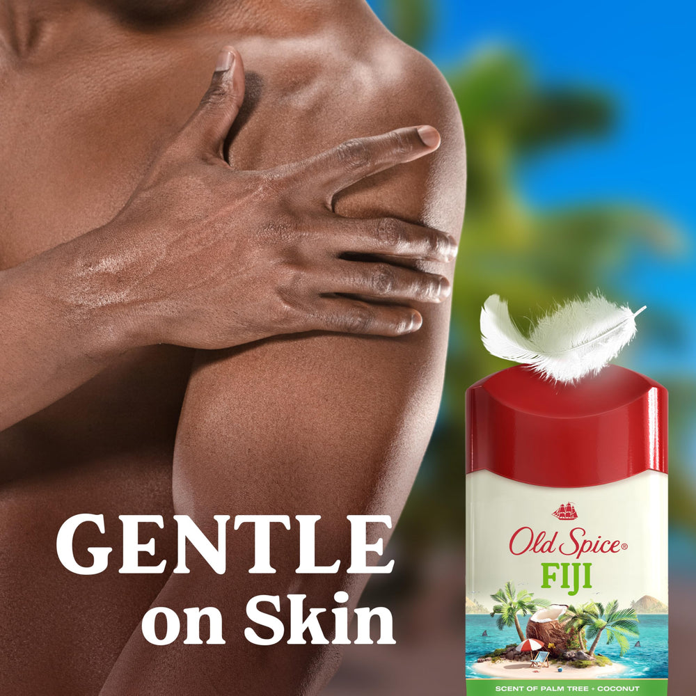 Old Spice Fiji three-pack neatly arranged showing value and convenience