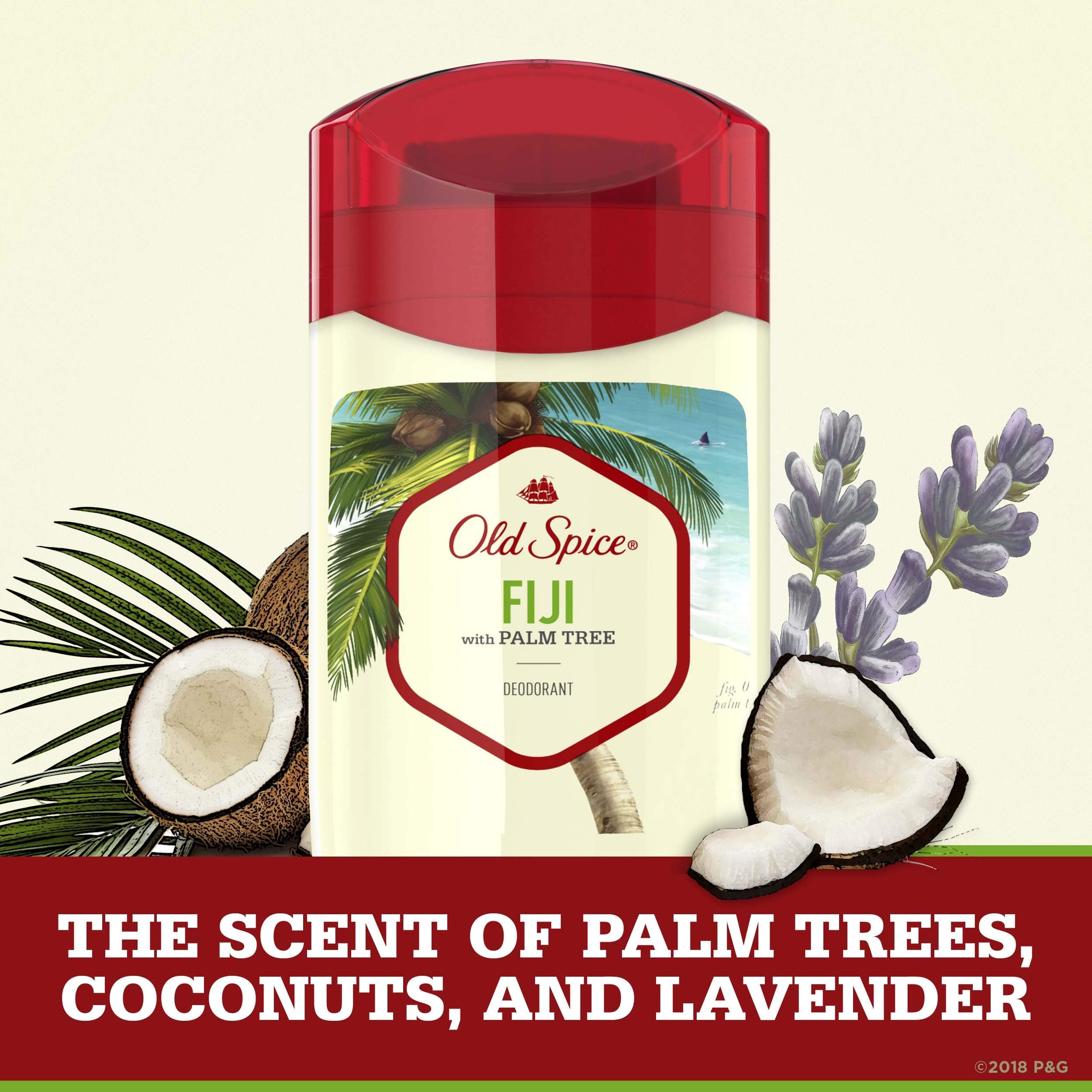 Old Spice Fiji three-pack arranged to show value and backup convenience