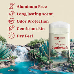 Old Spice GentleMan's stick close-up highlighting smooth glide and dry feel