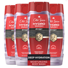 Old Spice Hydro Wash Swagger front pack showing bottle and label for clear identification and confidence