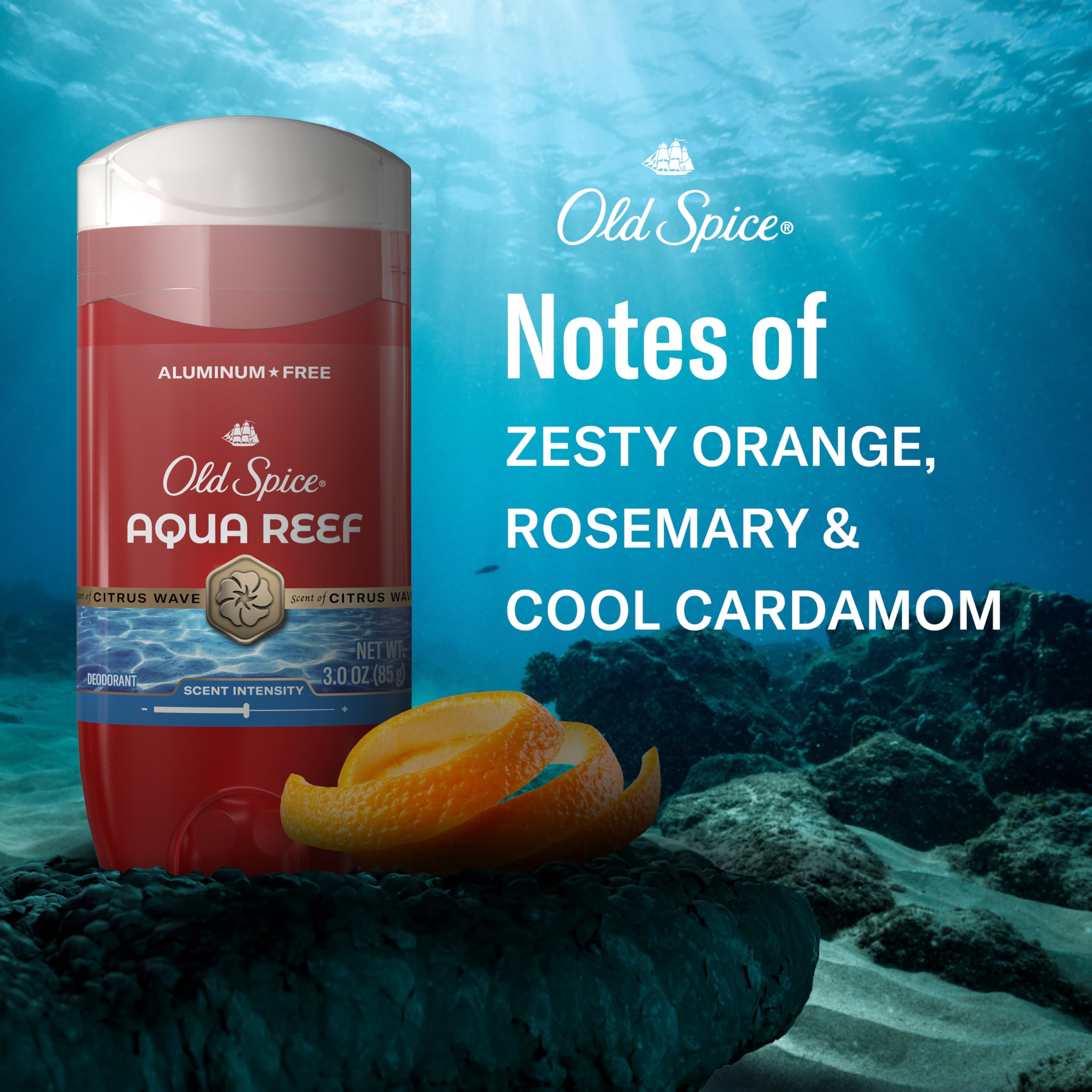 Close-up of Old Spice label and ingredient panel for informed shoppers