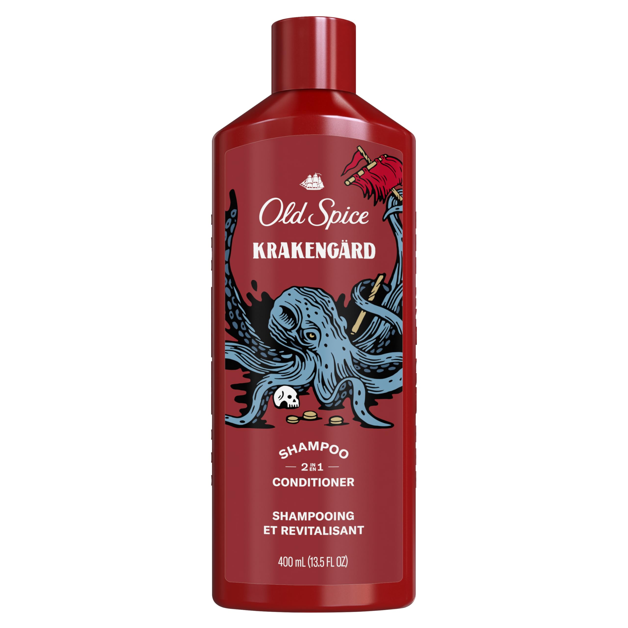 Old Spice Krakengard packed in gym bag for travel-ready grooming