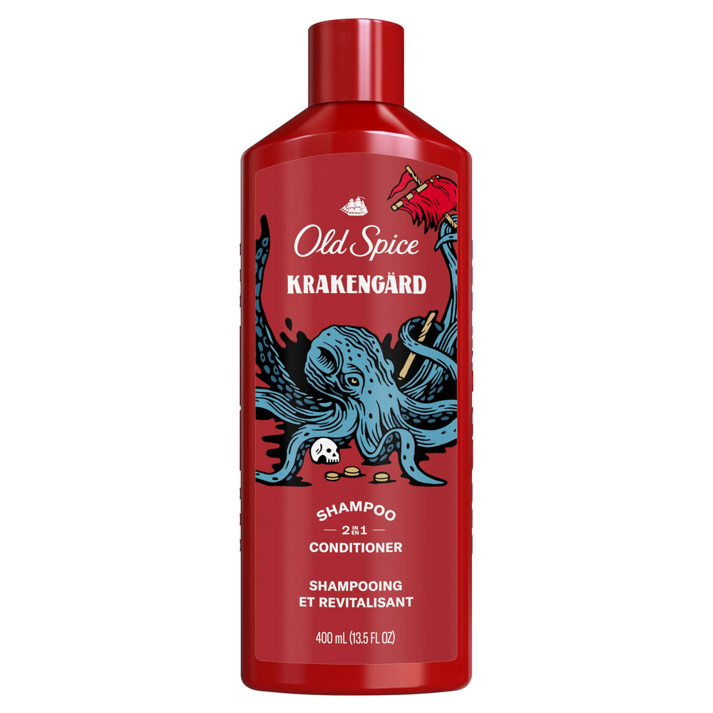 Old Spice Krakengard packed in gym bag for travel-ready grooming