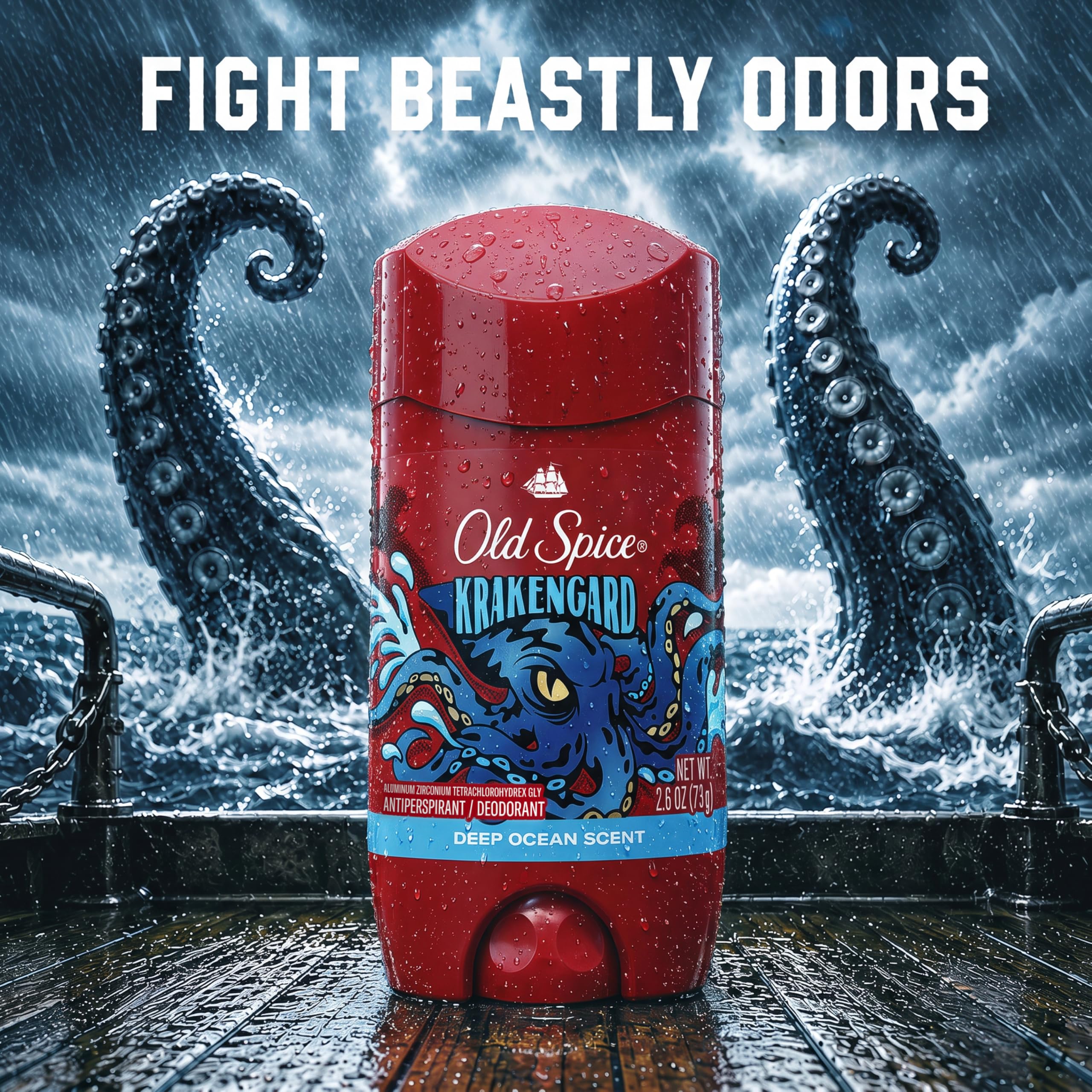 Old Spice Krakengard six-pack arrangement showing value and multi-pack convenience