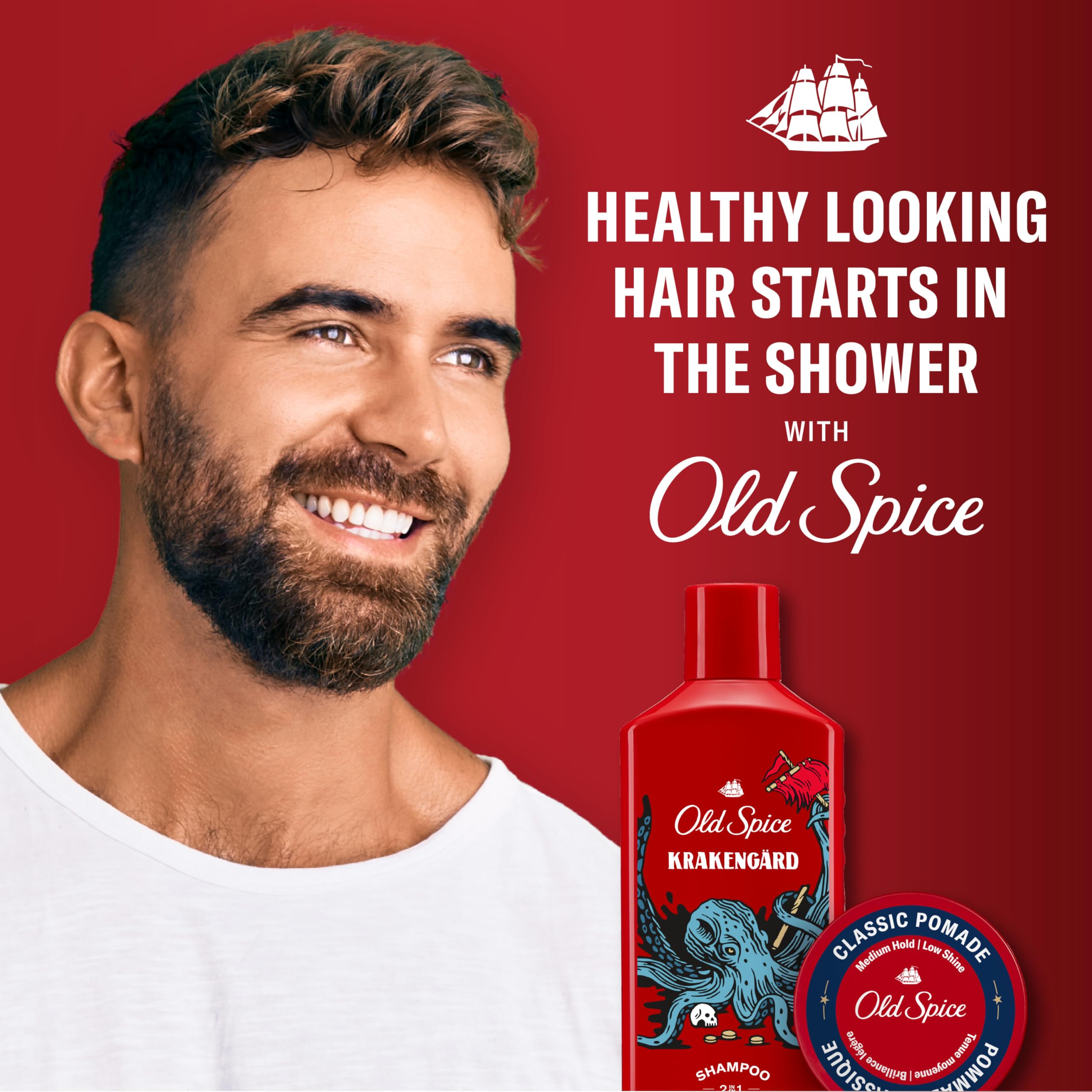 Old Spice Krakengard six-pack stacked for bulk supply advantage
