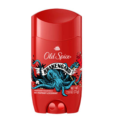 Old Spice Krakengard stick close-up showing smooth texture and easy application benefit