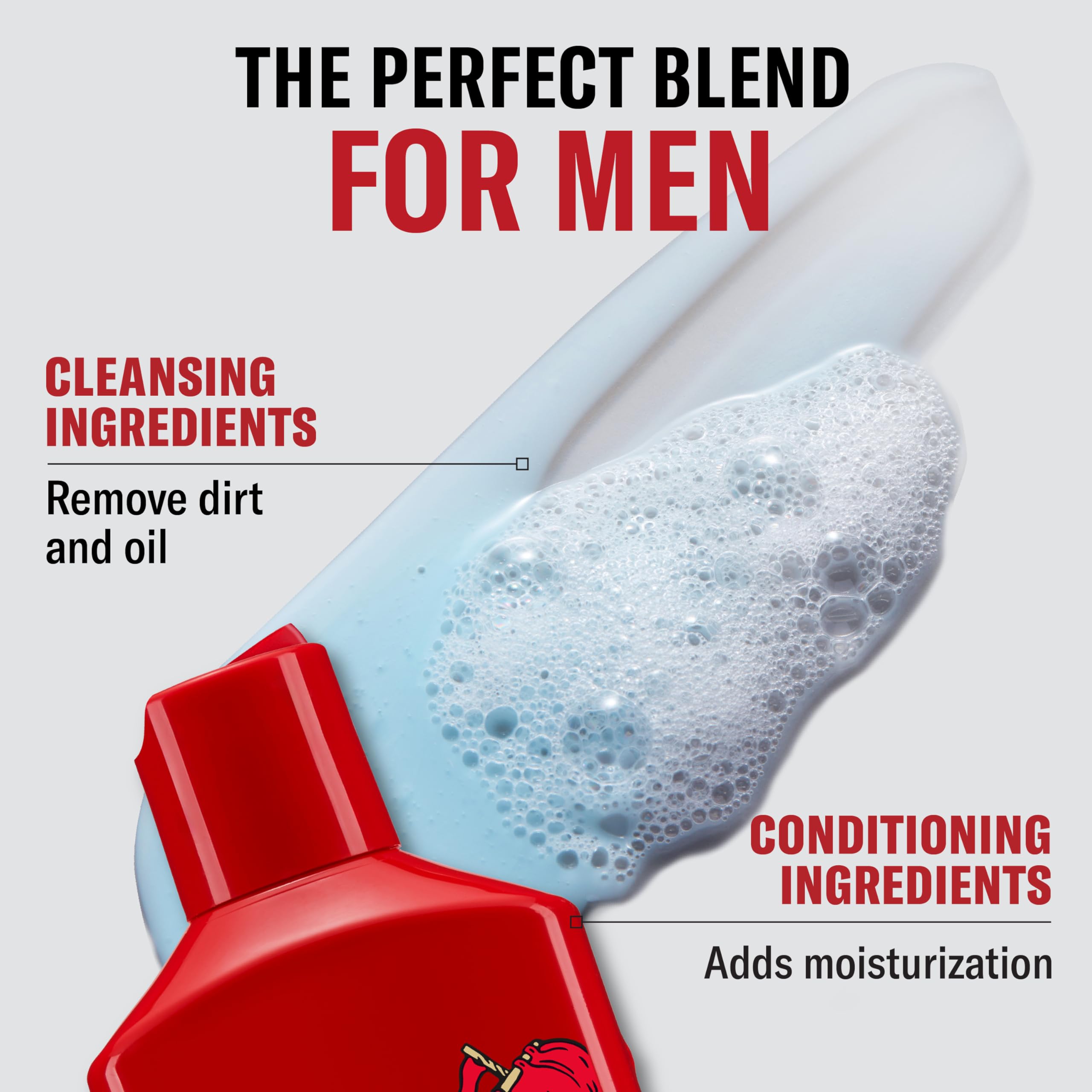 Old Spice Krakengard creamy foam close-up illustrating rich lather