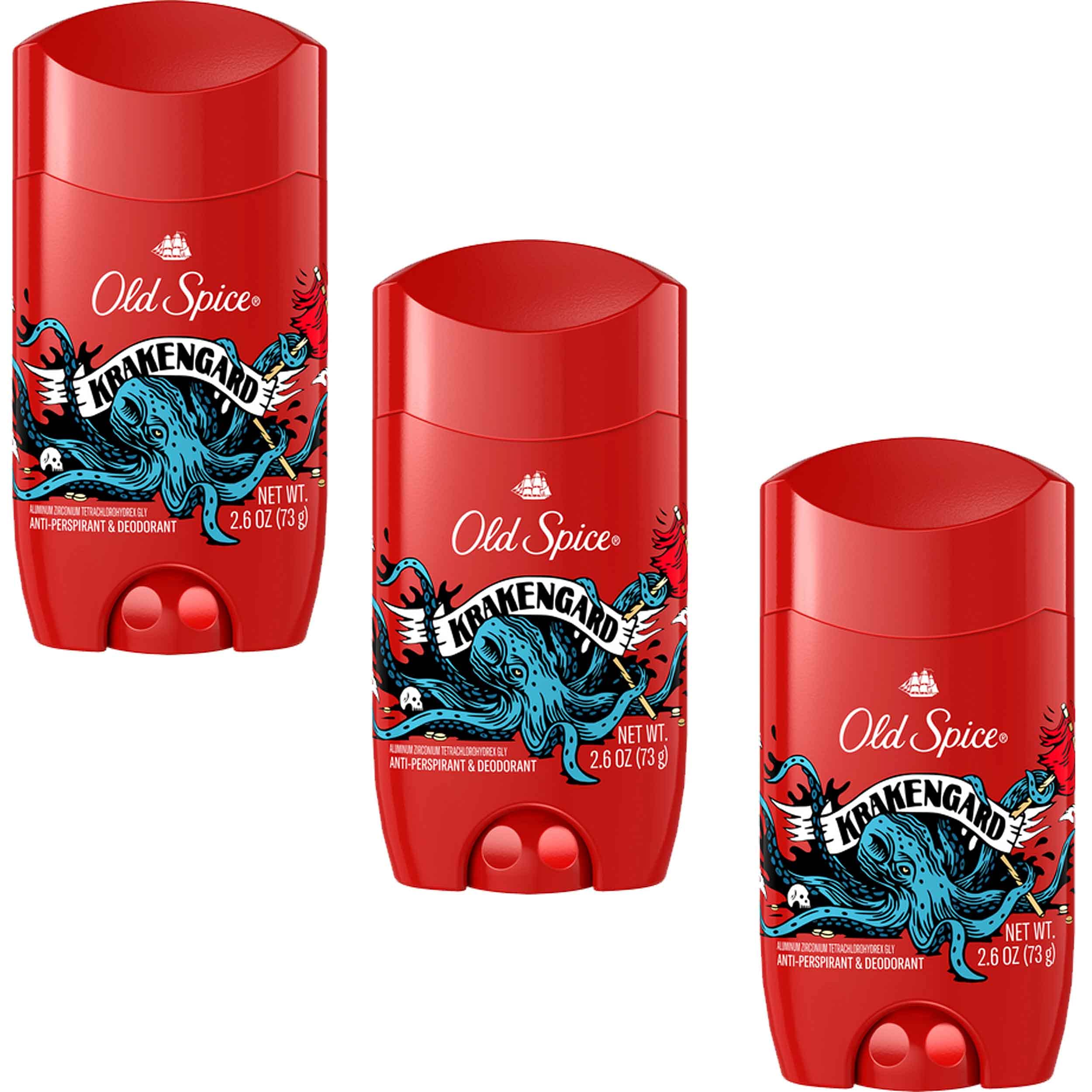 Old Spice Krakengard three-pack arrangement highlighting value and stash benefit