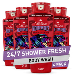 Old Spice NightPanther front packaging shows bold label and long-lasting scent benefit