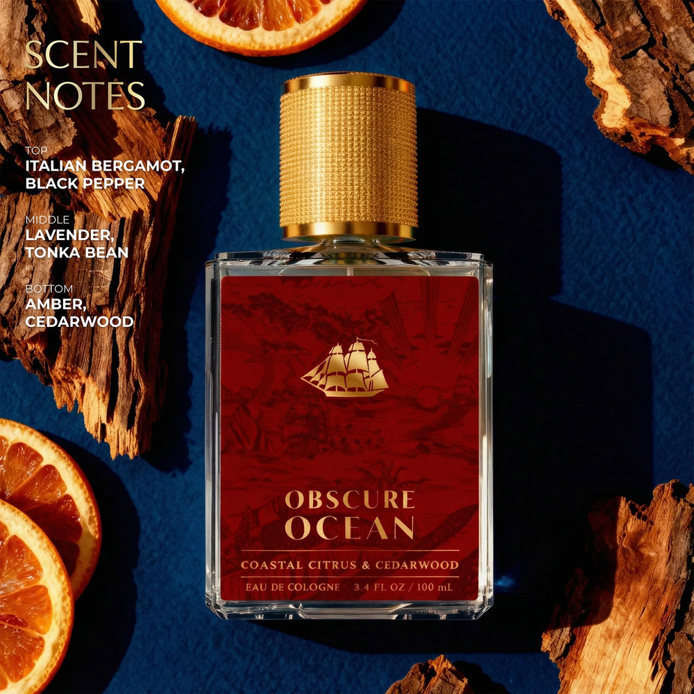 Old Spice bottle angle showing label clarity and premium appearance benefit