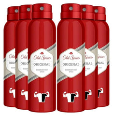 Old Spice front can showing original scent and fast-dry benefit