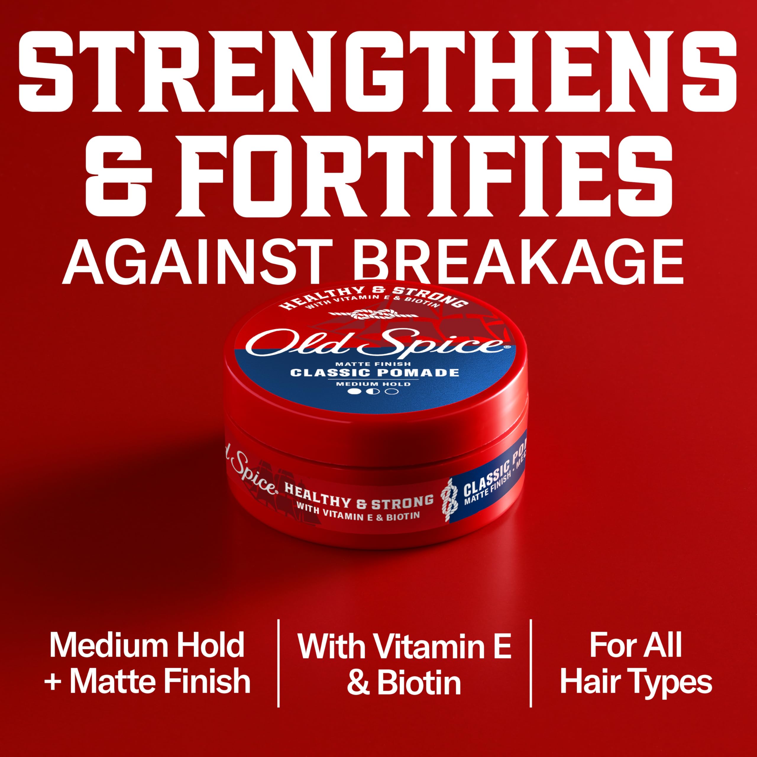 Old Spice pomade on hands demonstrating simple application and quick emulsifying benefit