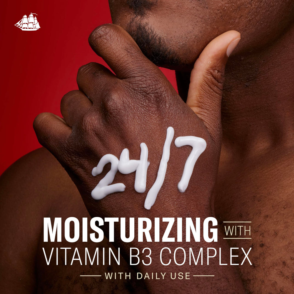 Old Spice lotion texture closeup showing lightweight, fast absorption