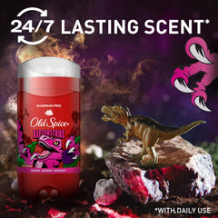Old Spice Raptorstrike being applied in hand showing easy, quick-dry use for busy mornings