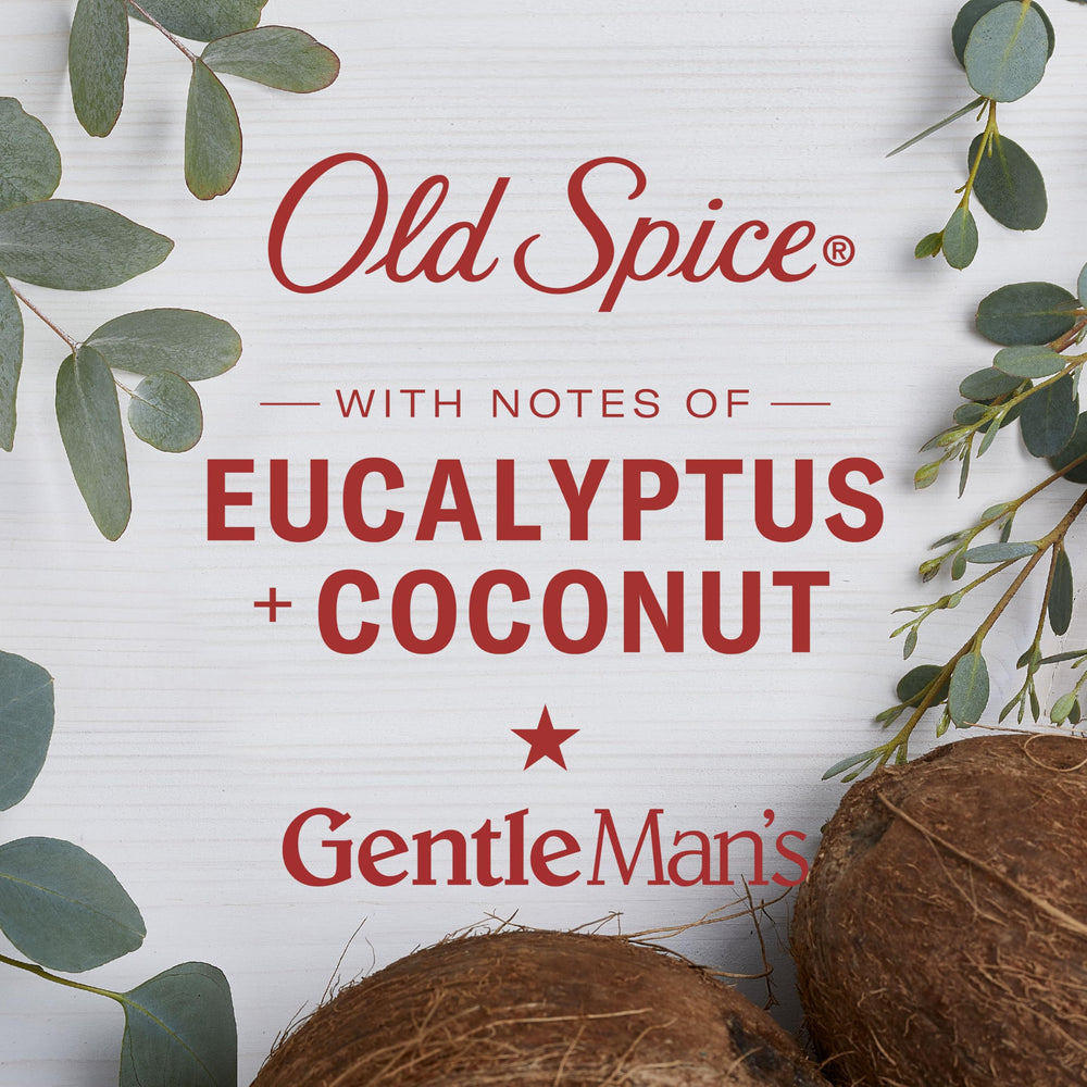 Old Spice 17 oz bottle next to hand for size and scale reference