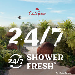 Old Spice shea butter ingredient visual, natural moisture boost for softer skin
