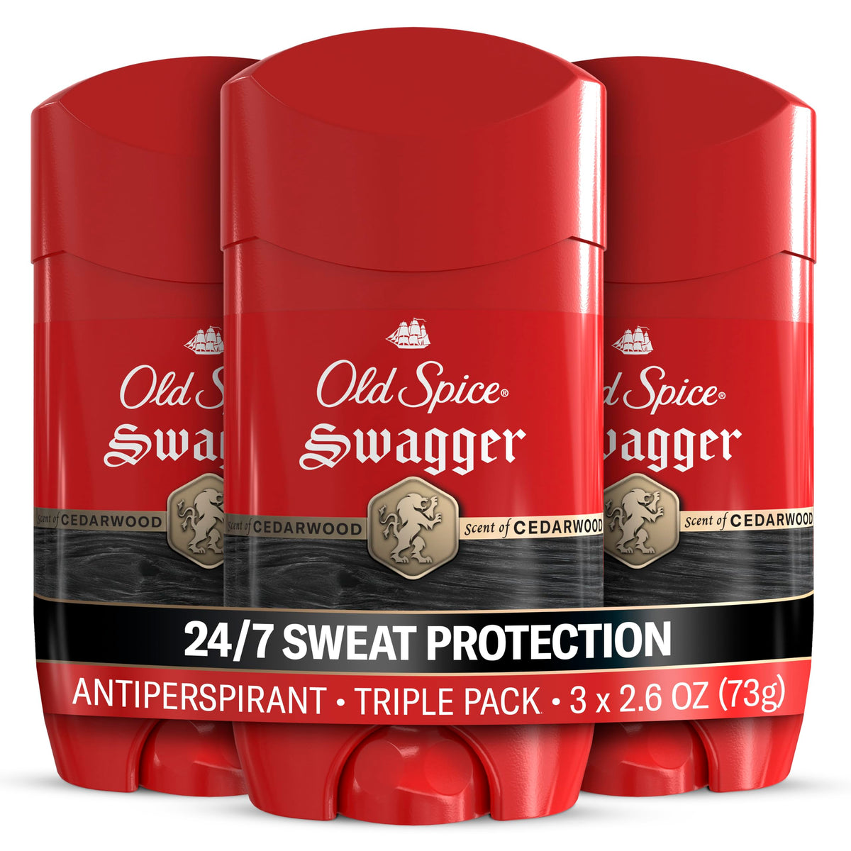Old Spice Swagger front packaging showing bold label and scent benefit