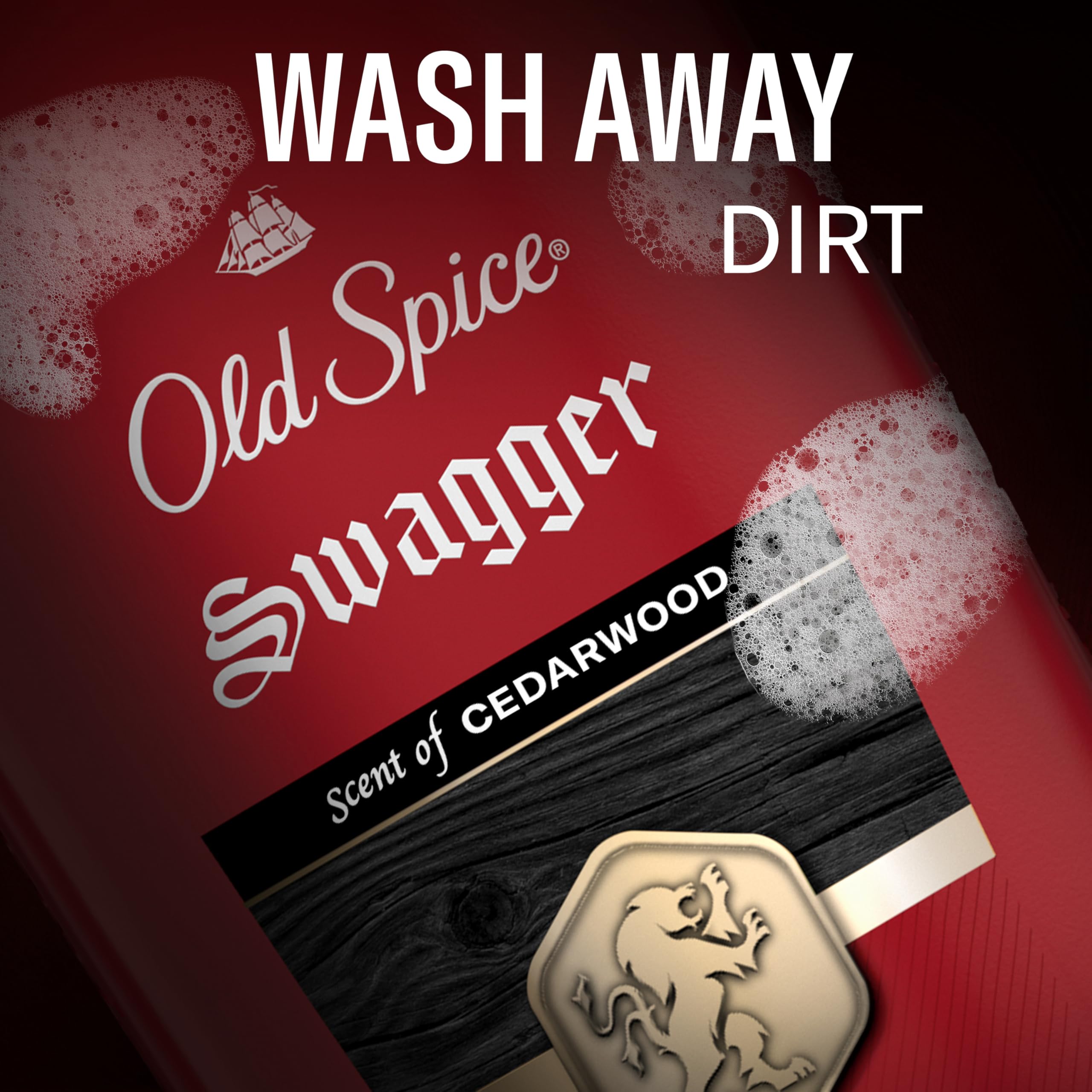 Old Spice Swagger pack of four bottles arranged, communicates great value