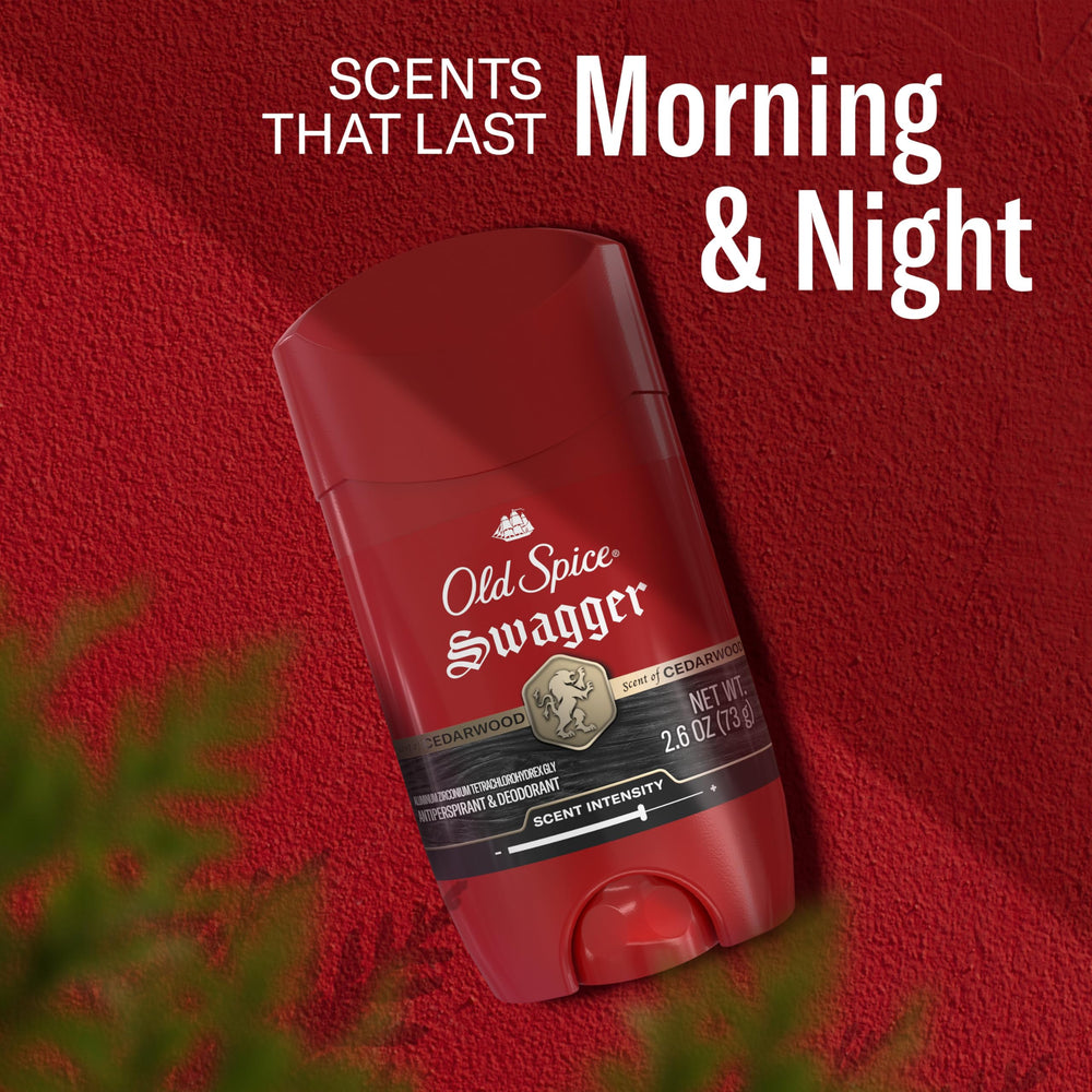 Old Spice Swagger paired with Old Spice bodywash illustrating scent layering