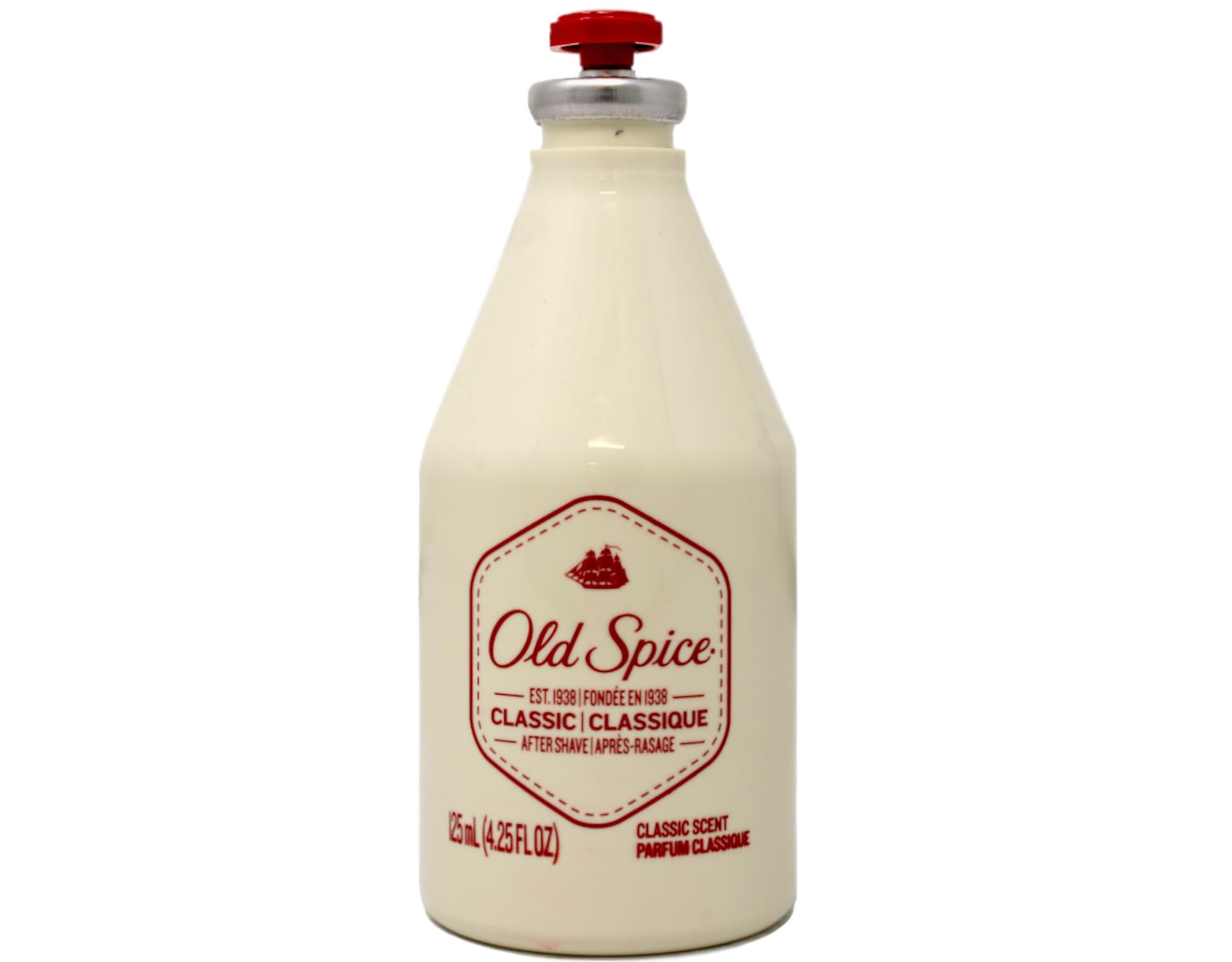 Old Spice splash texture on skin showing quick absorption and light finish