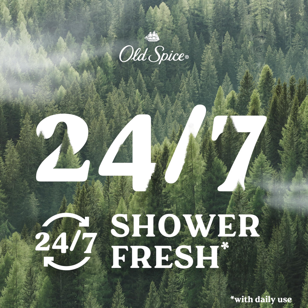 Old Spice Timber bottle back showing ingredients panel for informed shoppers