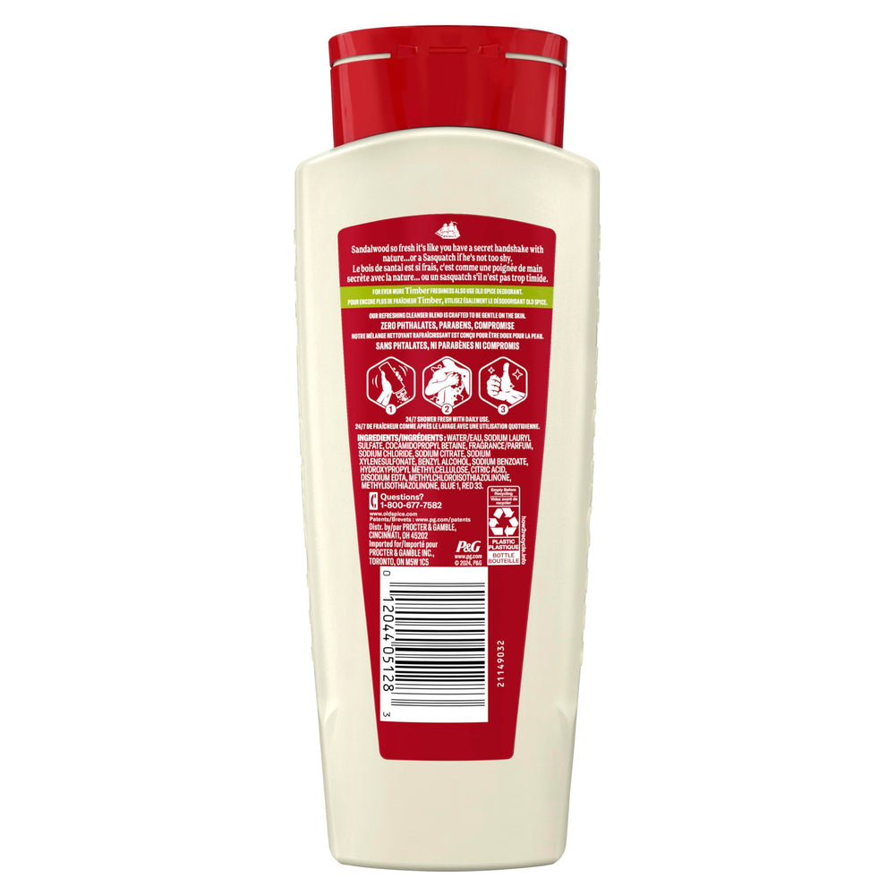 Old Spice Timber four-bottle multi-pack boxed for stocking up and convenience