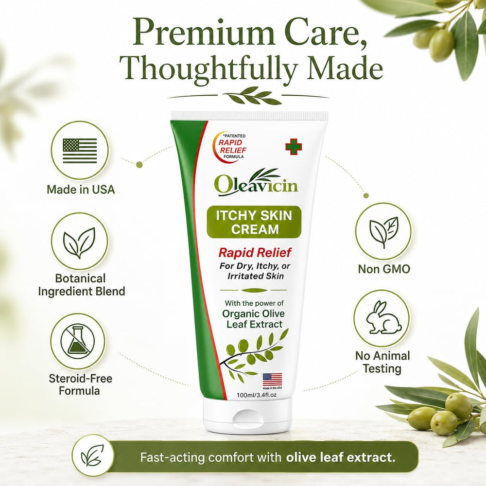 Oleavicin product label showing ingredients for informed, safe use