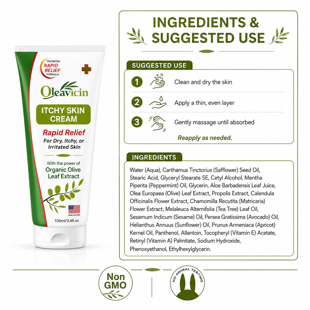 Oleavicin travel tube in a bag for instant on-the-go itch relief