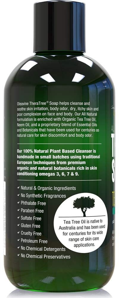 Oleavine bottle on shower shelf demonstrating in-shower refresh