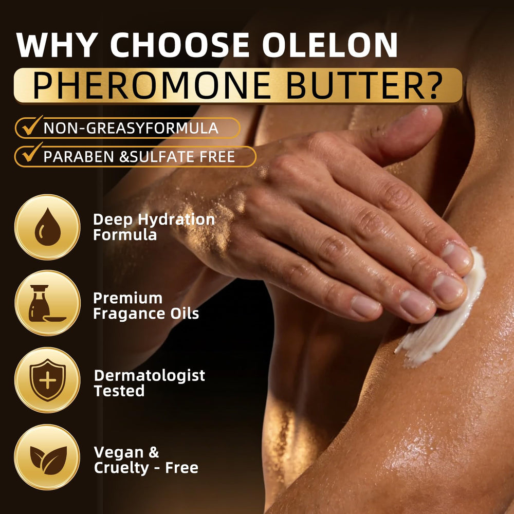 OLELON ingredient label close-up showing shea and cocoa list benefit: nourishing formulation clarity