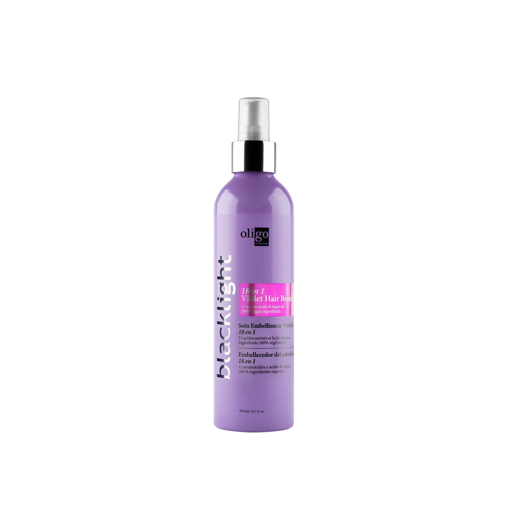 Oligo Professionnel Blacklight front bottle showing label and benefit