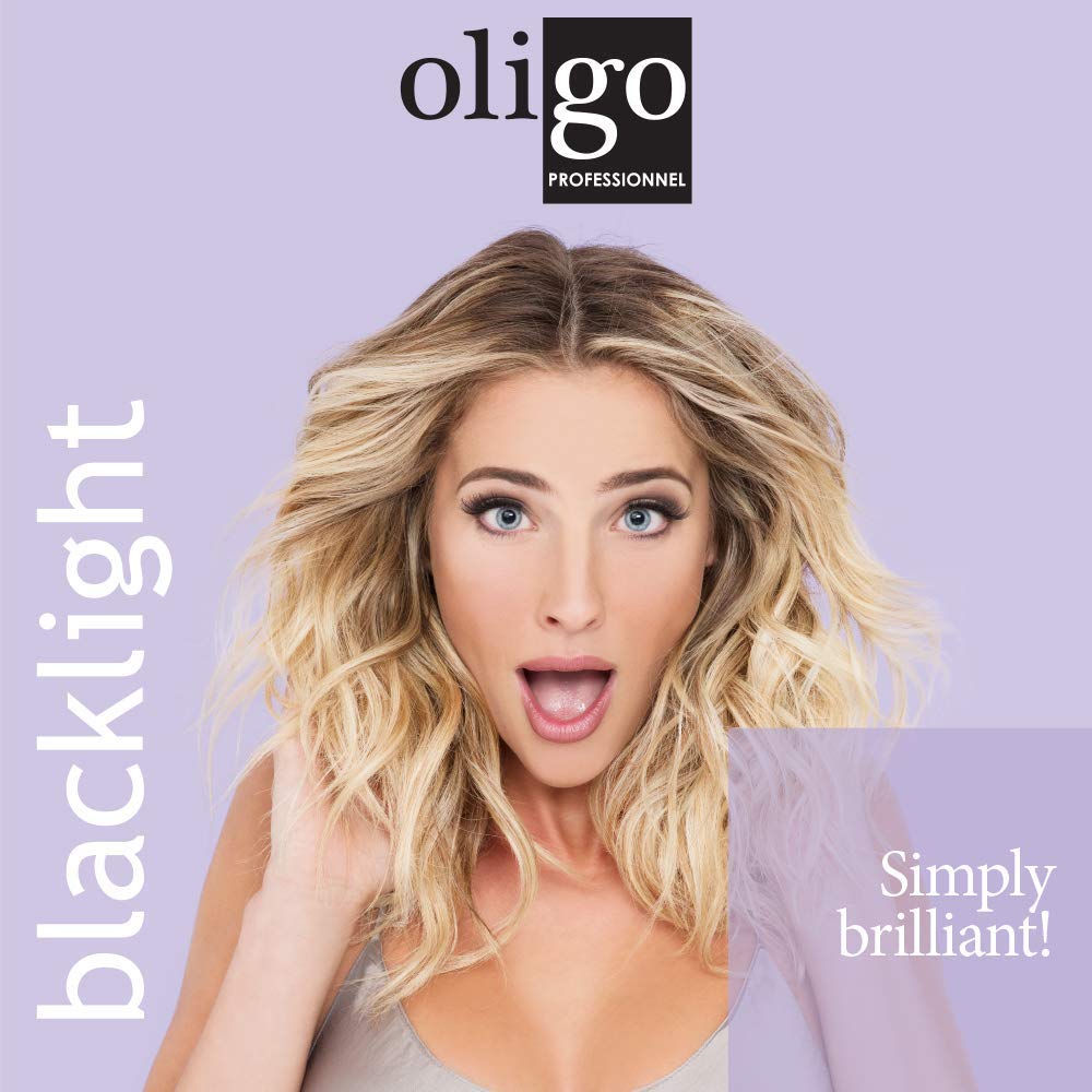Oligo Professionnel before and after hair comparison showing improved smoothness and shine