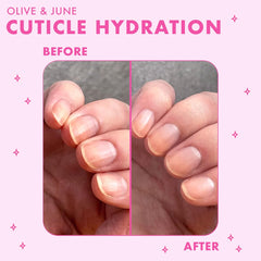 Olive & June duo inside a purse showing compact sizes, convenient on-the-go use
