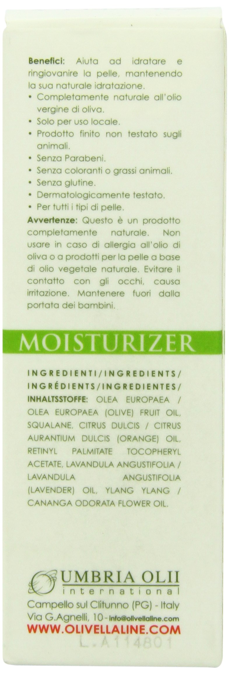 Olivella cream texture closeup demonstrating smooth virgin olive oil-rich emollient feel