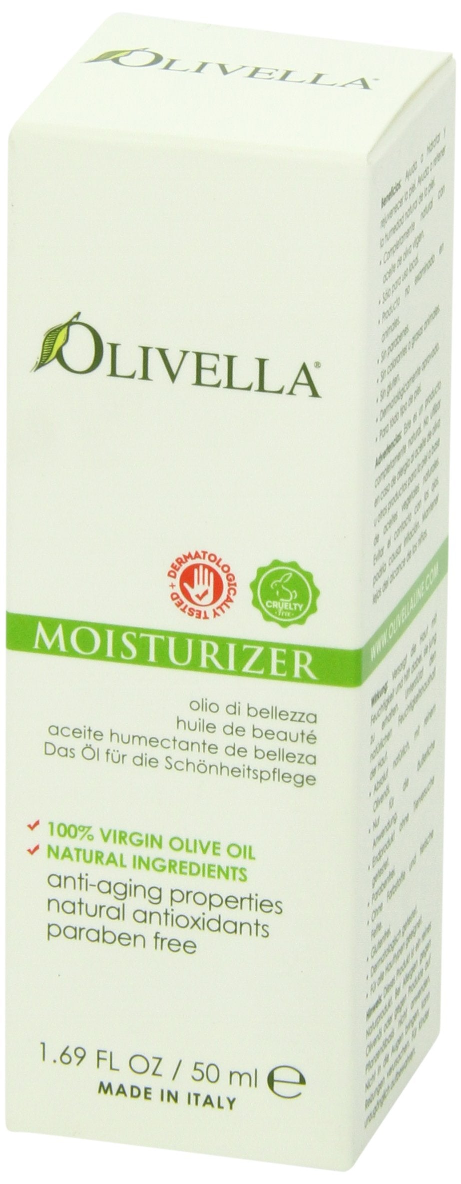 Olivella next to coin scale to show compact 1.69 oz size for portability benefit