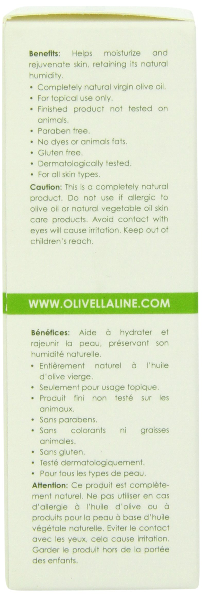 Olivella applied on hand showing fast absorption and immediate skin-softening benefit