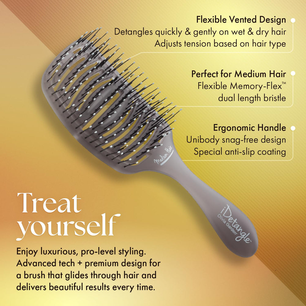 Olivia Garden bristle detail showing snag-free tips for gentler strokes