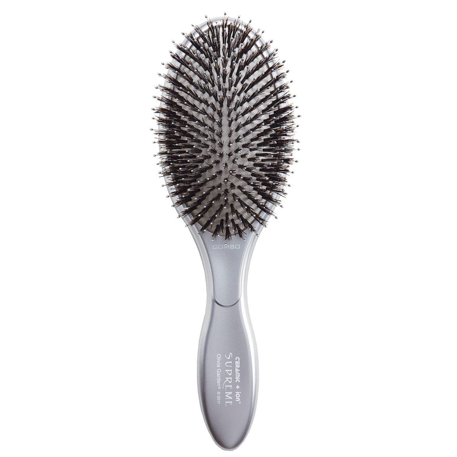 Olivia Garden front view showing paddle brush for smooth styling