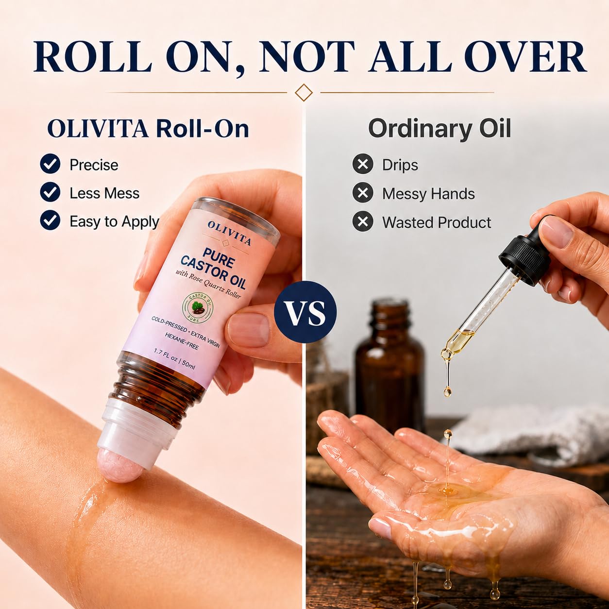 OLIVITA on cuticles and nails for nourished, hydrated nail beds