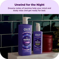 OLLY in-shower scene with Bright wash and scrub showing energizing morning routine