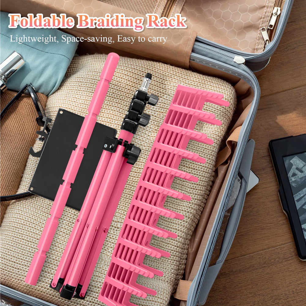 OLMRJKD included combs and clips arranged on tray to speed sectioning and styling
