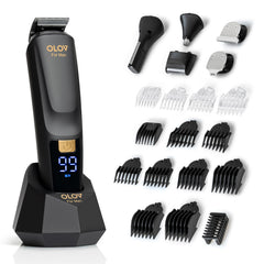 OLOV For Man grooming kit front view showing full 21-piece set and storage benefits