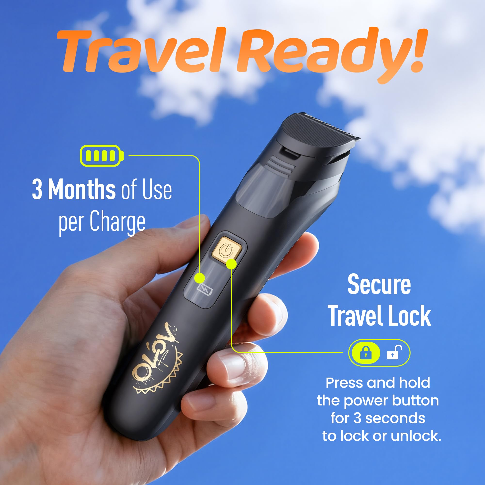 OLOV LITE grooming kit in travel case, ready as a gift and portable solution