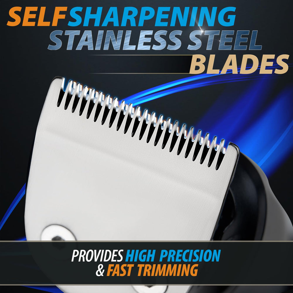 OLOV For Man precision trimmer blade close-up for sharp, accurate beard lines