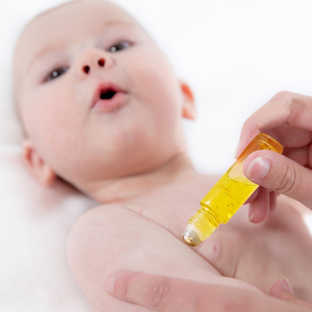 Olutacot bottle held in hand illustrating 10ml size and travel-ready benefit