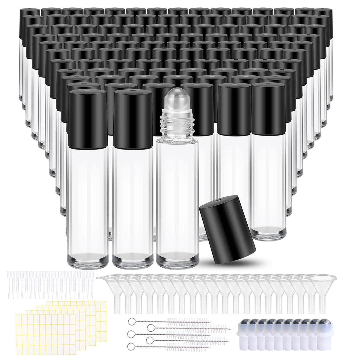 Olutacot clear 10ml bottles front view showing full set and neat storage benefit