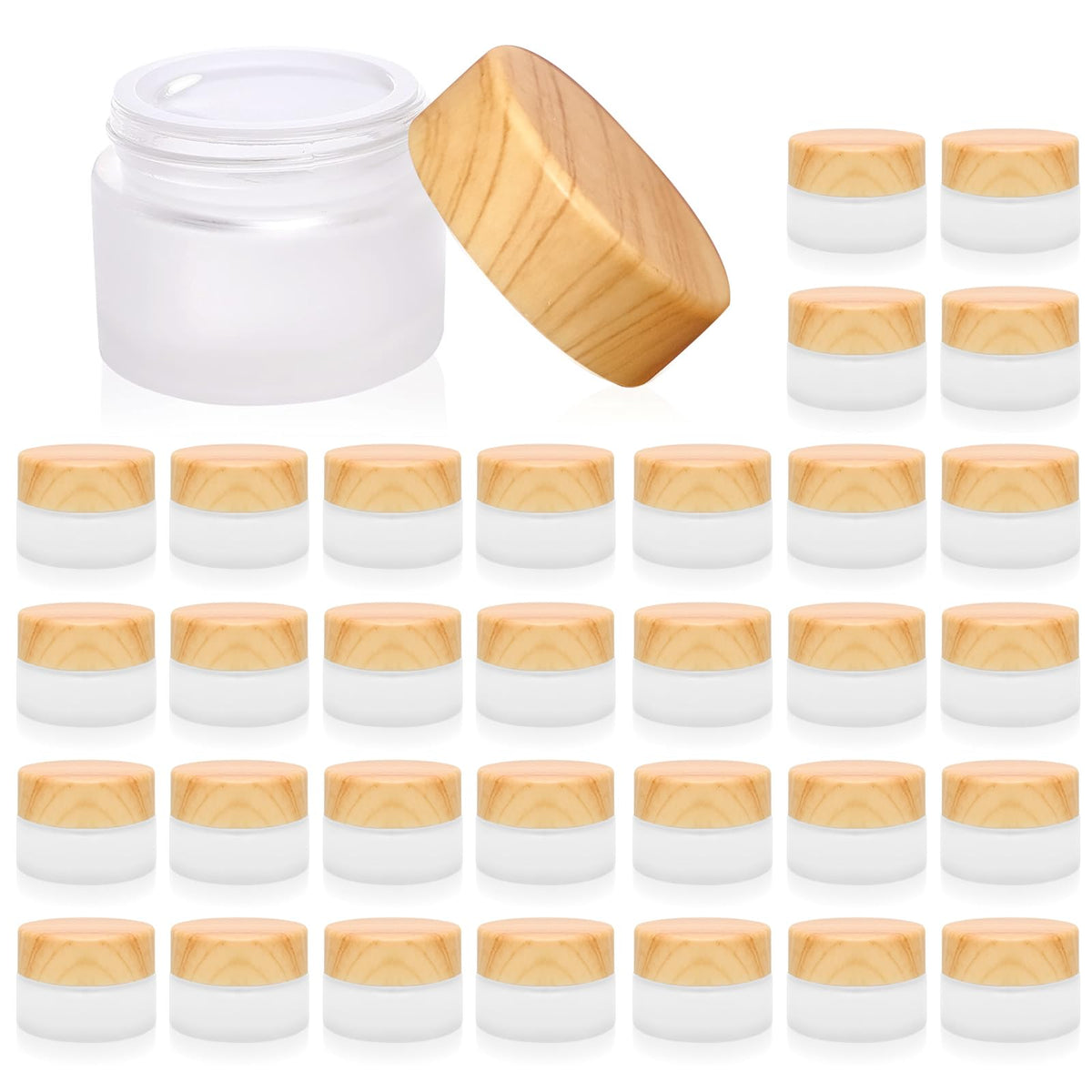 Olutacot front packaging showing 32 jars for organized storage and travel