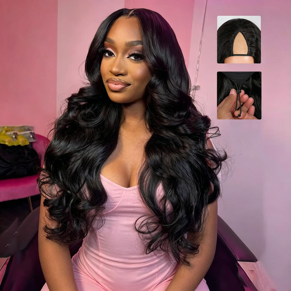 Omeself front view showing natural hairline and full body wave benefit